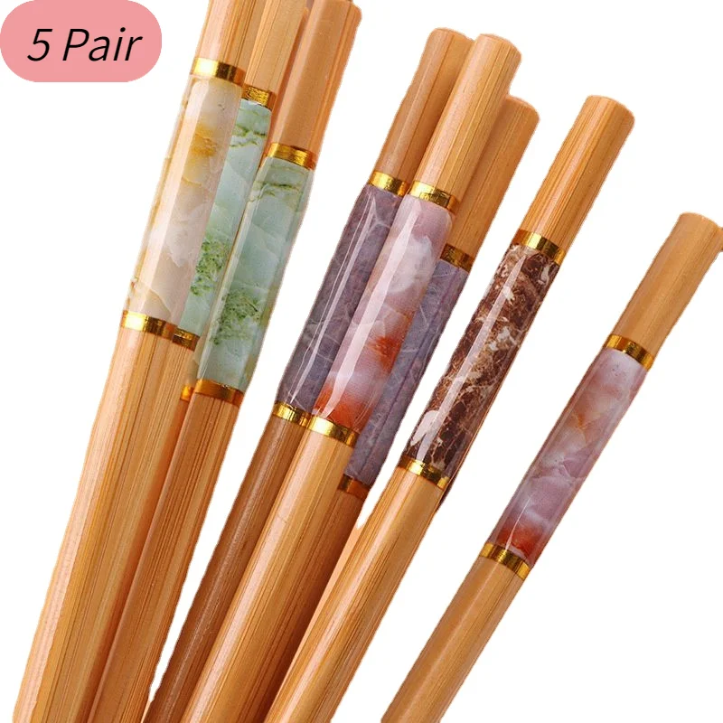 5 Pair high qualitySet Marbling Anti-skid Chinese style Sushi Rice Chopsticks Bamboo Wood Kitchen Tableware Dinnerware Set Gift
5 Pair high qualitySet Marbling Anti-skid Chinese style Sushi Rice Chopsticks Bamboo Wood Kitchen Tableware Dinnerware Set Gift