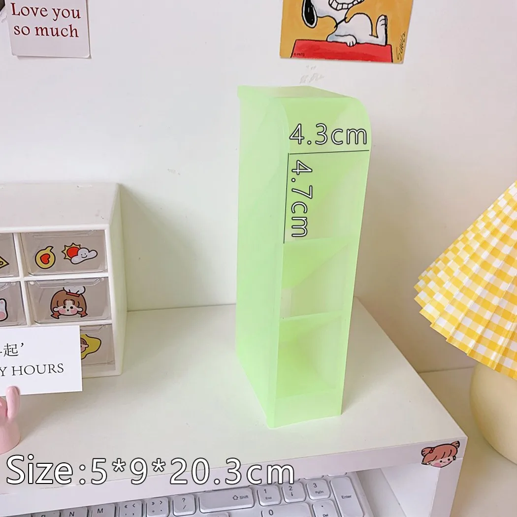 1x Storage Box 20.3x9x5cm Girl Heart Desktop Storage Box Simple Four Grid Oblique Pen Holder High Quality
1x Storage Box 20.3x9x5cm Girl Heart Desktop Storage Box Simple Four Grid Oblique Pen Holder High Quality