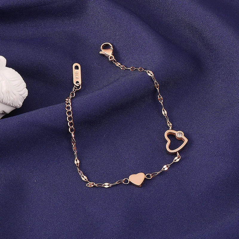 Titanium Steel Non-Fading Bracelet Female Pulsatile Heart Girl Heart Bracelet Super Fairy Student Heart-Shaped Handmade Ornament
Titanium Steel Non-Fading Bracelet Female Pulsatile Heart Girl Heart Bracelet Super Fairy Student Heart-Shaped Handmade Ornament