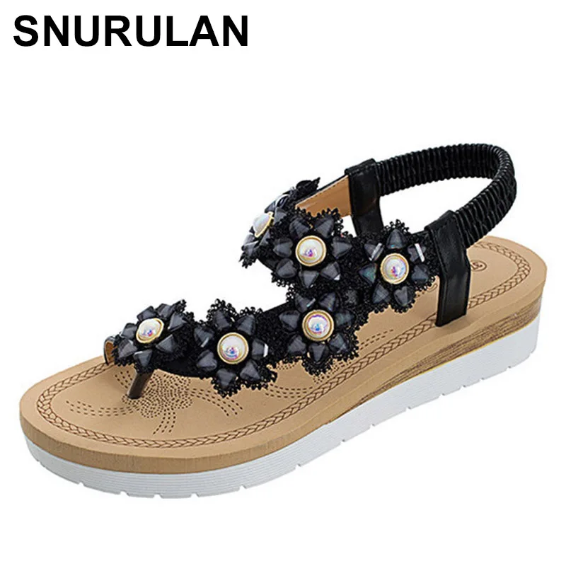 SNURULAN women women Toepost flower pearl elastic band beach Roman sandals with crossed straps sandals
SNURULAN women women Toepost flower pearl elastic band beach Roman sandals with crossed straps sandals