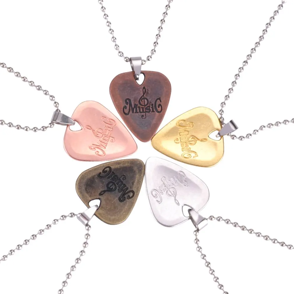 Personalized Guitar Pick Necklace Zinc Alloy Pendants Necklaces Creative Design for Electric Guitar Jewelry Random color 
Personalized Guitar Pick Necklace Zinc Alloy Pendants Necklaces Creative Design for Electric Guitar Jewelry Random color