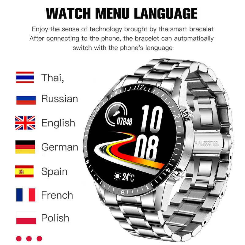 2021 New Smart Watch Men Full Touch Screen Sport Fitness Watch IP67 Waterproof Bluetooth For Android ios smartwatch Mens
2021 New Smart Watch Men Full Touch Screen Sport Fitness Watch IP67 Waterproof Bluetooth For Android ios smartwatch Mens