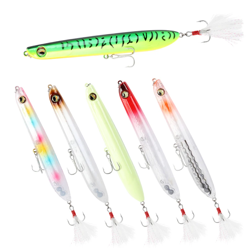 1 Pcs 16g 125mm Floating Pencil Fishing Topwater Artificial Bait Hard Plastic Lures Fishing Pesca Wobbler Fishing Popper PE002
1 Pcs 16g 125mm Floating Pencil Fishing Topwater Artificial Bait Hard Plastic Lures Fishing Pesca Wobbler Fishing Popper PE002