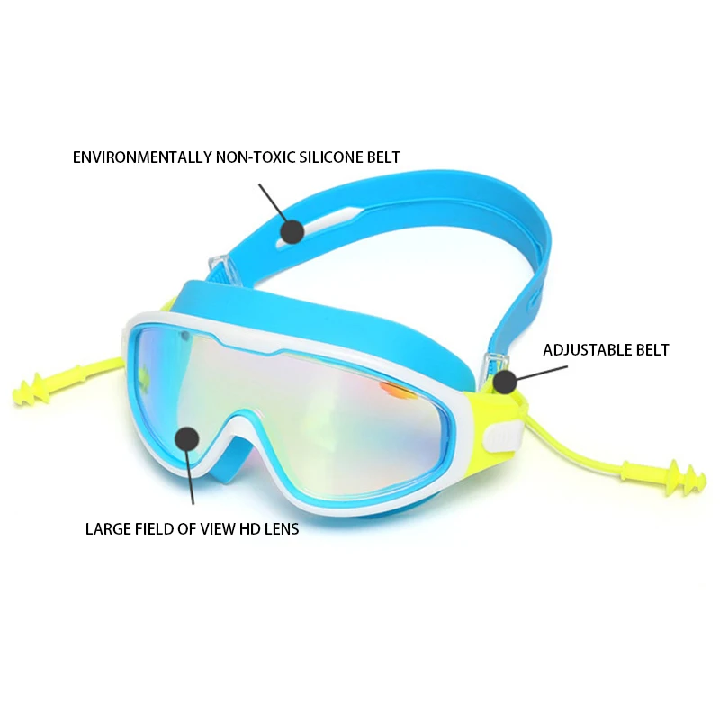 MAXJULI Swim Goggles for Kids Anti-Fog UV Protection Clear Wide Vision Swim Glasses With Earplug for 4-15 Years children SY5031
MAXJULI Swim Goggles for Kids Anti-Fog UV Protection Clear Wide Vision Swim Glasses With Earplug for 4-15 Years children SY5031