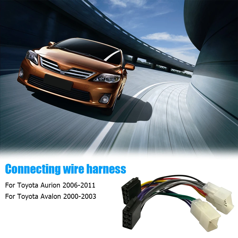 ISO Car Stereo Radio Harness Adapter Wiring Connector for Toyota Camry Corolla Aurion Avalon Hilux Kluger Landcruiser RAV4 Yaris
ISO Car Stereo Radio Harness Adapter Wiring Connector for Toyota Camry Corolla Aurion Avalon Hilux Kluger Landcruiser RAV4 Yaris