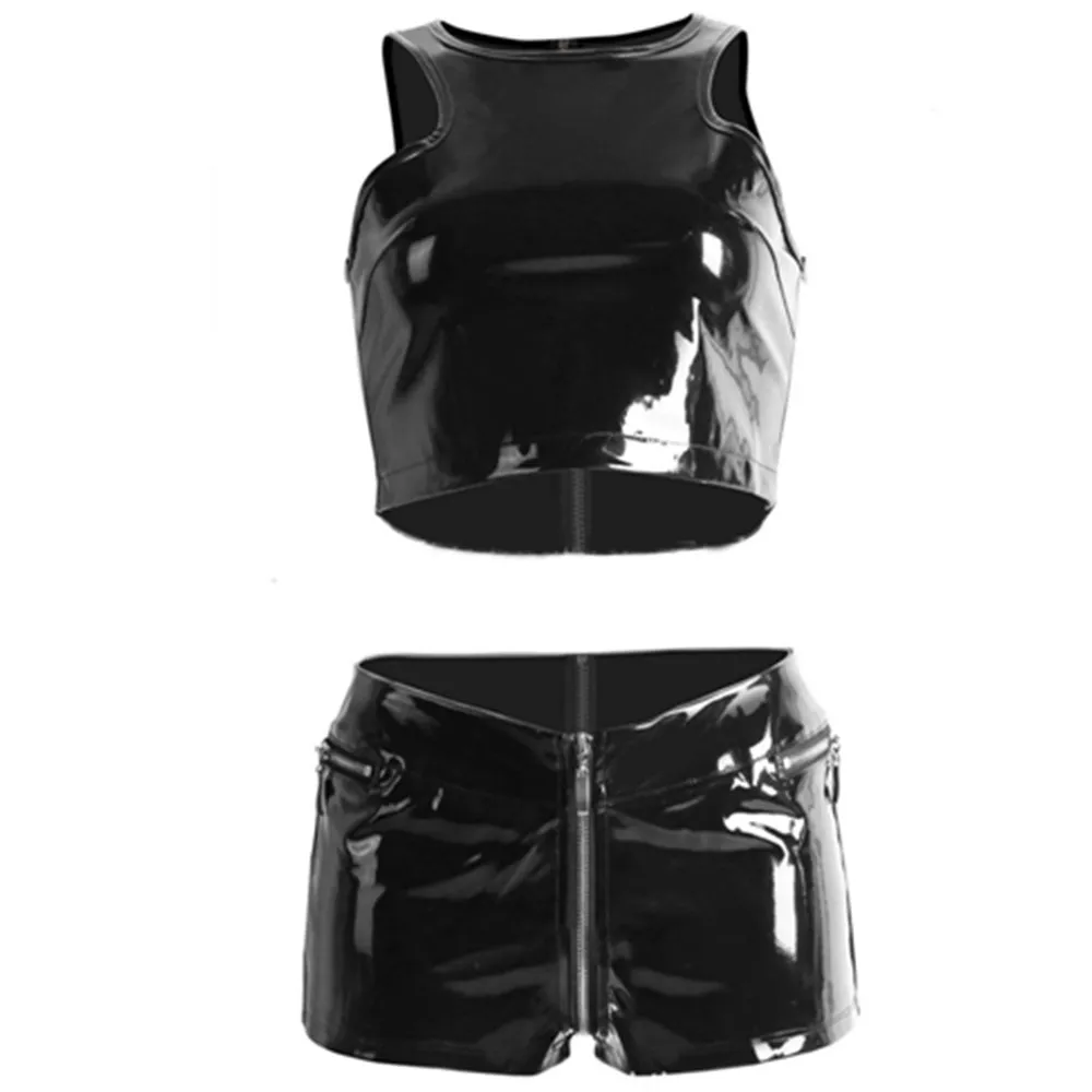 Game Nightclub DS Clothing Lingerie Female Pole Dance Performance Outfits Sexy Wetlook Shiny PVC Faux Leather Top Shorts Suits
Game Nightclub DS Clothing Lingerie Female Pole Dance Performance Outfits Sexy Wetlook Shiny PVC Faux Leather Top Shorts Suits