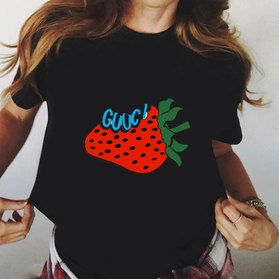 Ummer 2021 Tee Top Short Sleeve T-shirt Harajuku Strawberry Print T-shirt 100% Women's O-Neck Loose T-shirt Women Camisetas
Ummer 2021 Tee Top Short Sleeve T-shirt Harajuku Strawberry Print T-shirt 100% Women's O-Neck Loose T-shirt Women Camisetas