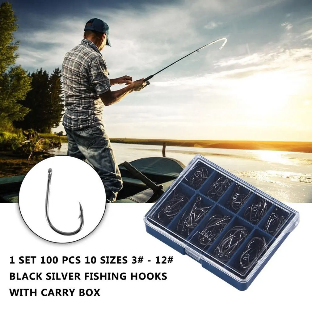 2021 NEW 100pcs Fishing Hook High Carbon Steel Barbed Fishing Hook Worm Pond Fishing Bait Holder Jig Hole Accessories
2021 NEW 100pcs Fishing Hook High Carbon Steel Barbed Fishing Hook Worm Pond Fishing Bait Holder Jig Hole Accessories