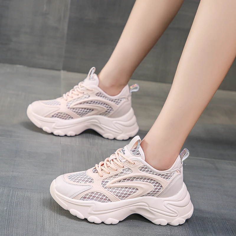 2021 Vulcanized Shoes Women Sport Platform Sneakers Fashion Mesh Breathable Basket Femme Chunky Sneakers Women Zapatillas Mujer
2021 Vulcanized Shoes Women Sport Platform Sneakers Fashion Mesh Breathable Basket Femme Chunky Sneakers Women Zapatillas Mujer