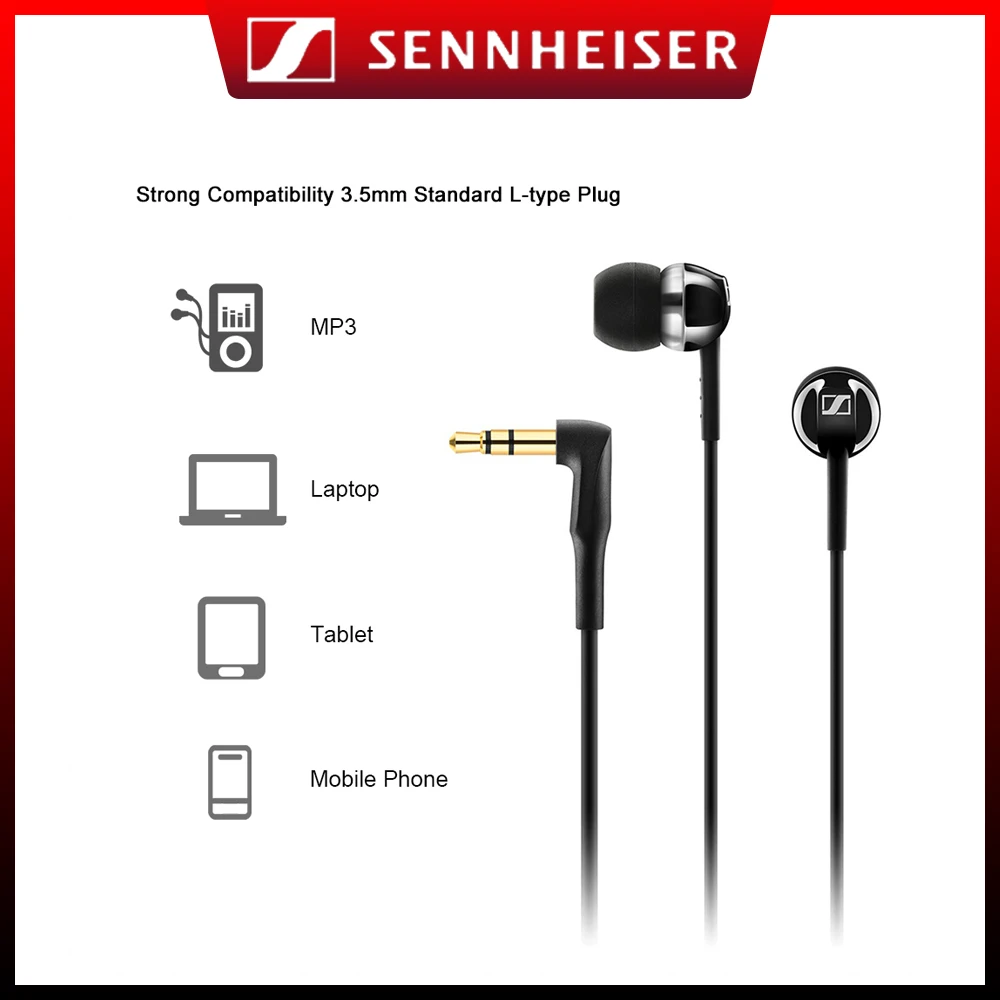 Sennheiser CX1.00 Stereo Earphones for iPhone Androd Music Game Sport Earbuds HIFI Deep Bass Headphones 3.5mm Wired Headset
Sennheiser CX1.00 Stereo Earphones for iPhone Androd Music Game Sport Earbuds HIFI Deep Bass Headphones 3.5mm Wired Headset