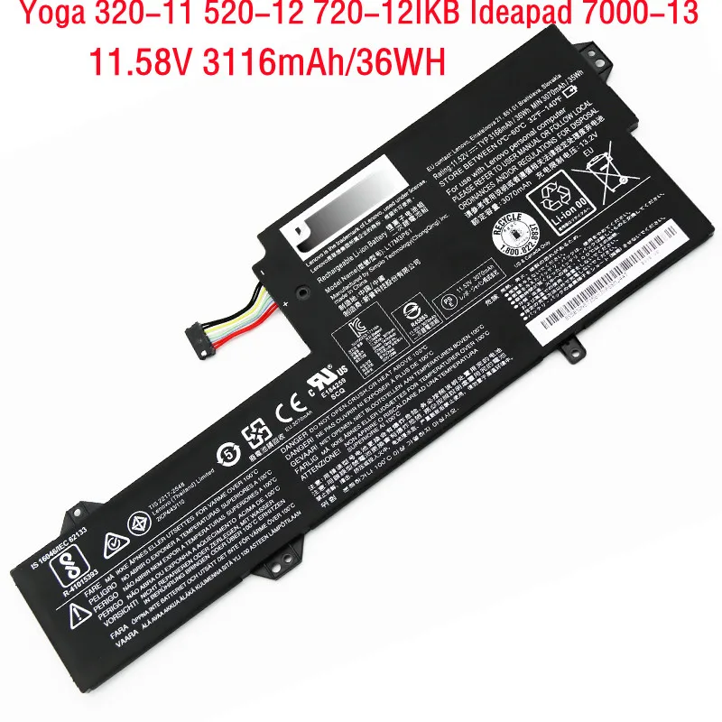 Оригинальный аккумулятор L17M3P61 для ноутбука Lenovo Yoga 720-12IKB Xiaoxin 7000-13 IdeaPad 320S-13IKB L17L3P61 L17C3P61
Оригинальный аккумулятор L17M3P61 для ноутбука Lenovo Yoga 720-12IKB Xiaoxin 7000-13 IdeaPad 320S-13IKB L17L3P61 L17C3P61