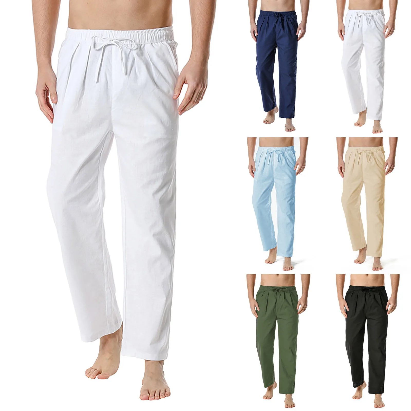 Men's Cotton-linen Pants Summer Loose Casual Lightweight Elastic Waist Home Pants Males Trousers Hip-hop Breathable Plus Size
Men's Cotton-linen Pants Summer Loose Casual Lightweight Elastic Waist Home Pants Males Trousers Hip-hop Breathable Plus Size