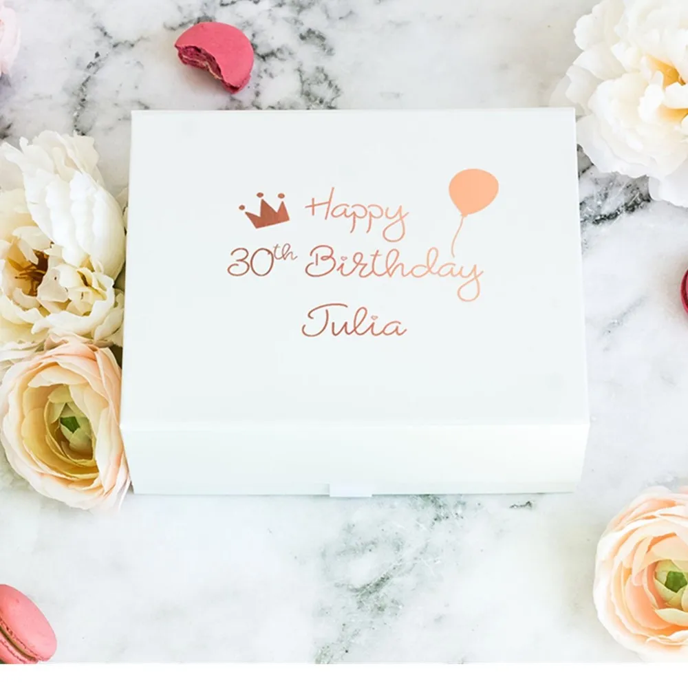 Personalised white Birthday Gift Box with Name or Age black Will you be my bridesmaid rose gold Will you be my maid of honor box
Personalised white Birthday Gift Box with Name or Age black Will you be my bridesmaid rose gold Will you be my maid of honor box