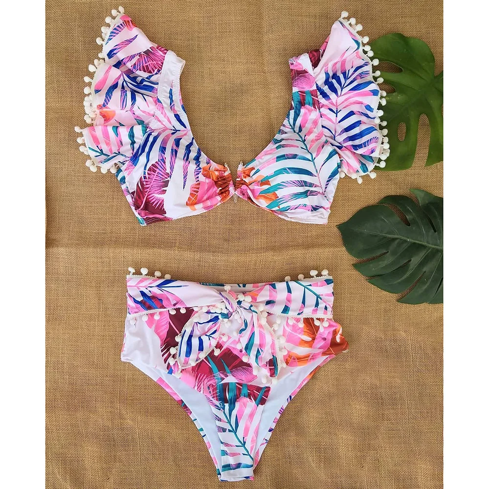 High Waist Bikini 2021 Ruffled Swimsuit Print Bow Swimwear Women V-Neck Bikinis Plus Size Bathing Suit Push Up Beach Wear
High Waist Bikini 2021 Ruffled Swimsuit Print Bow Swimwear Women V-Neck Bikinis Plus Size Bathing Suit Push Up Beach Wear