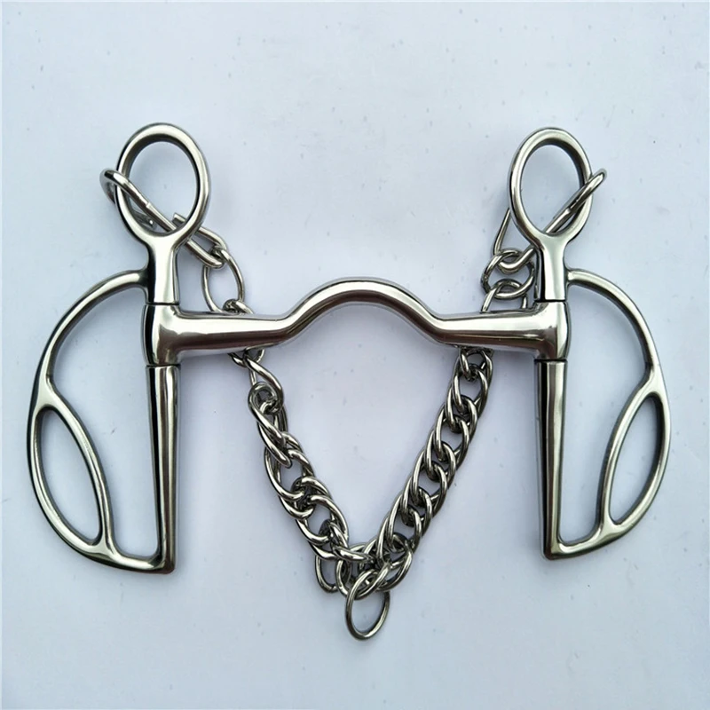 Stainless Steel Horse Bit Horse Riding Racing Equipment Screw Joint Mouth With Hook Binocular Chain Equestrian Decoration
Stainless Steel Horse Bit Horse Riding Racing Equipment Screw Joint Mouth With Hook Binocular Chain Equestrian Decoration