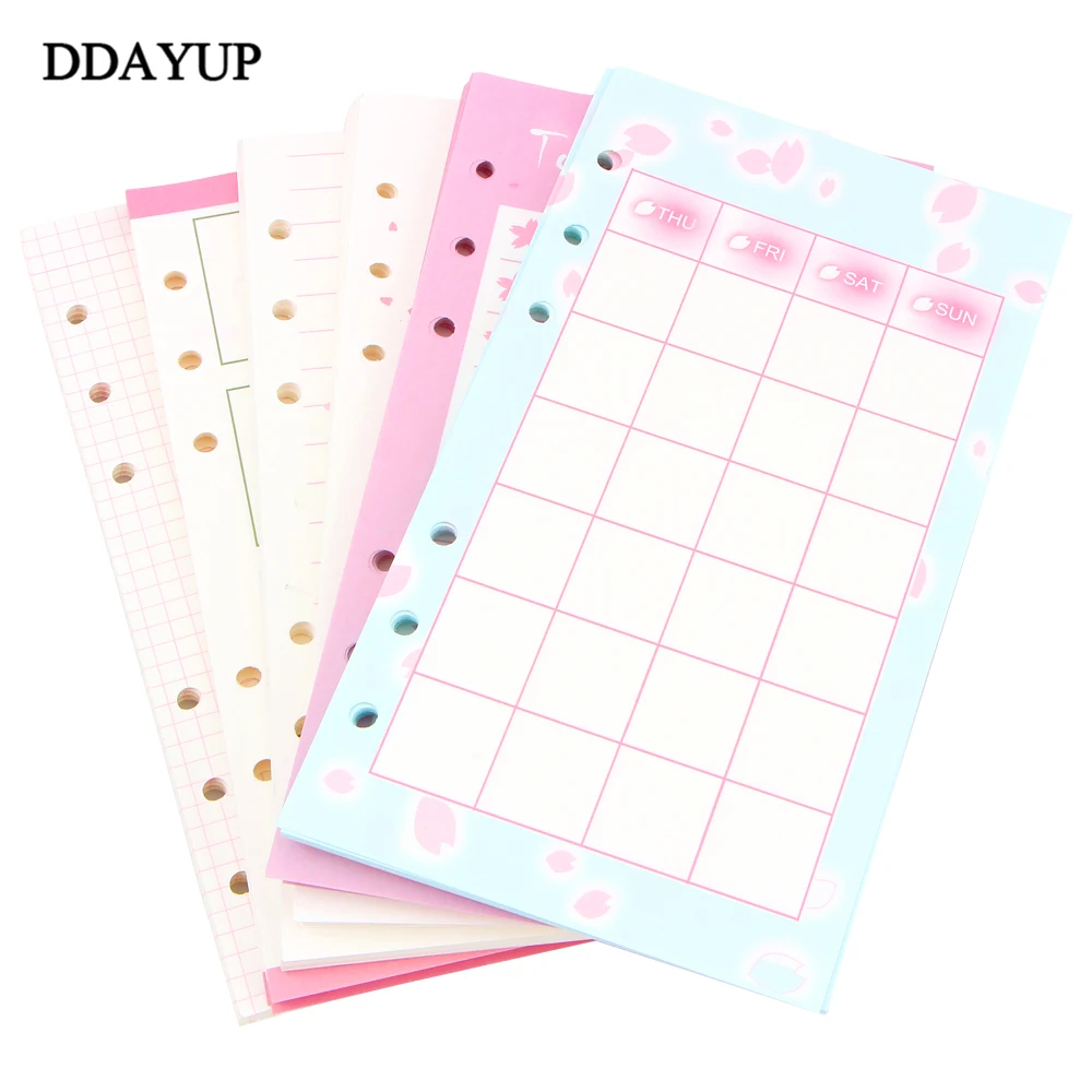 Наполнителя для ноутбука серии Cute Cherry blossom s A5/A6 цветной дневник планер