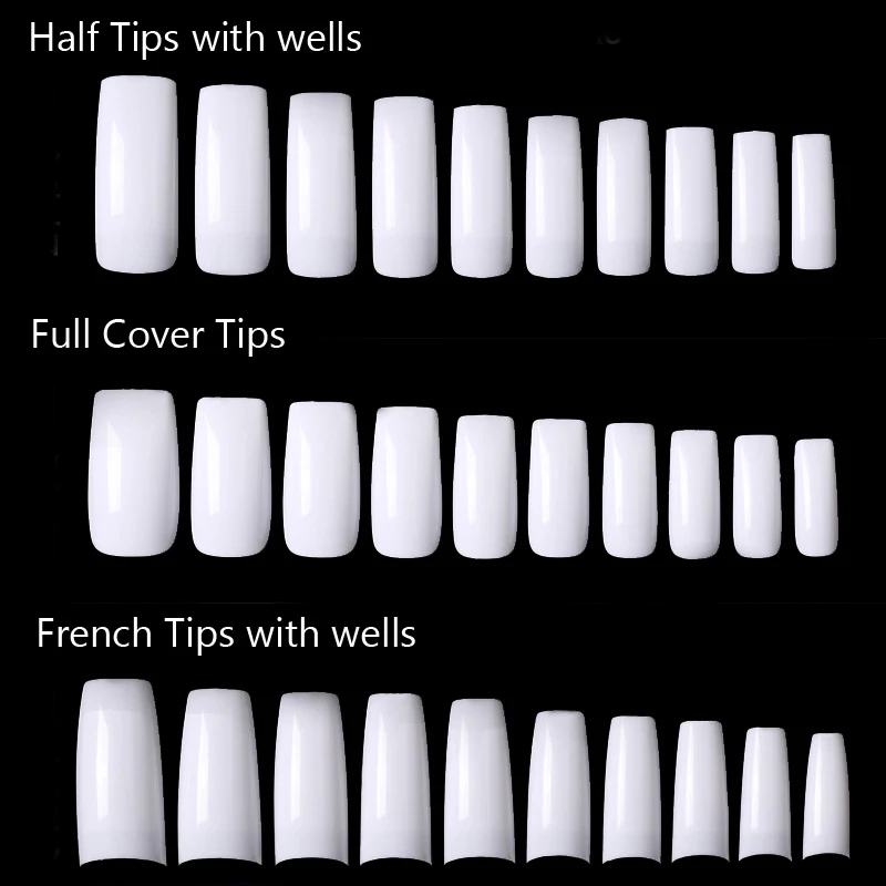 500PCS White French False Nail Art Tips Acrylic Fake Nails Long Full Half Cover False Nails for Nail Display Art Manicure Tools
500PCS White French False Nail Art Tips Acrylic Fake Nails Long Full Half Cover False Nails for Nail Display Art Manicure Tools