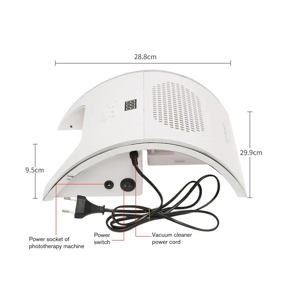 MB-858-5A Quick-Drying Nail Machine Nail Dryer Manicure Lamp Nail Vacuum Cleaner Two In One Light Therapy Machine Led Light
MB-858-5A Quick-Drying Nail Machine Nail Dryer Manicure Lamp Nail Vacuum Cleaner Two In One Light Therapy Machine Led Light