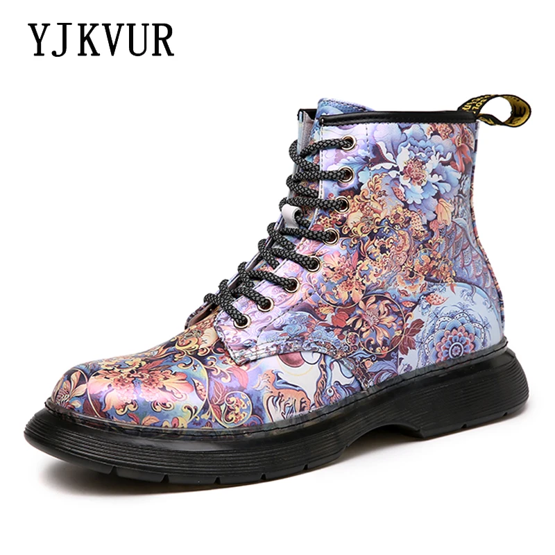 YJKVUR Original Designer Autumn Winter Cow Leather Men Martin Boots Breathable Motorcycle High Top Casual Platform Shoes 727LH
YJKVUR Original Designer Autumn Winter Cow Leather Men Martin Boots Breathable Motorcycle High Top Casual Platform Shoes 727LH