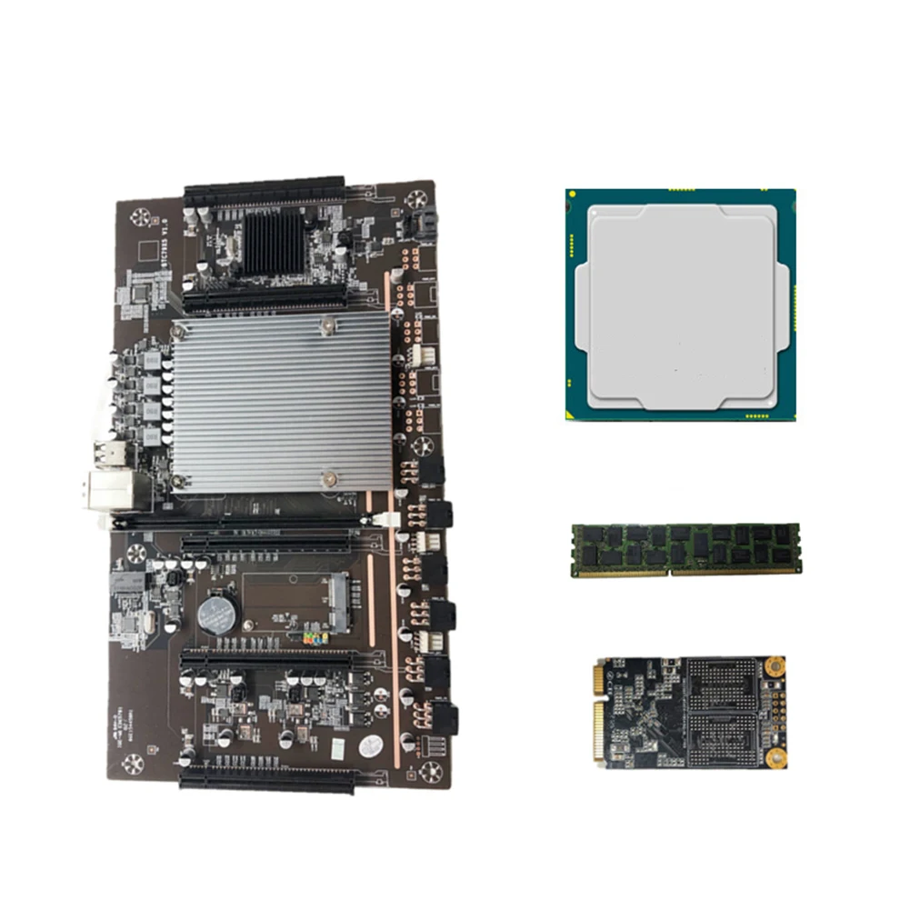 X79 H61 Mining Motherboard+E5 2620 2011 PCIe X8 Slots MSATA3.0 DDR3 Slot Support 3060 GPU BTC Mining Motherboard
X79 H61 Mining Motherboard+E5 2620 2011 PCIe X8 Slots MSATA3.0 DDR3 Slot Support 3060 GPU BTC Mining Motherboard