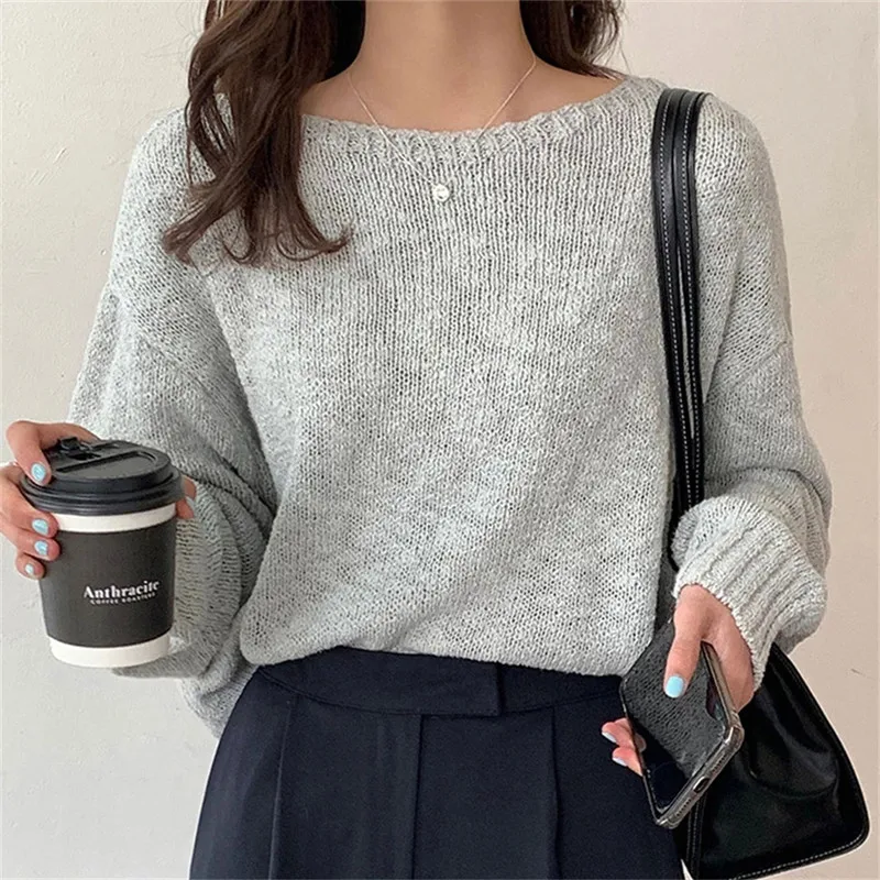 Loose-Fitting Femme Pullovers Sweaters Full Sleeves Jumpers Thin OL Outwear Fashion 2021 Autumn Women Knitwear New Tops
Loose-Fitting Femme Pullovers Sweaters Full Sleeves Jumpers Thin OL Outwear Fashion 2021 Autumn Women Knitwear New Tops