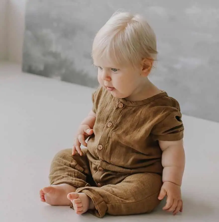 Baby Short Jumpsuit Summer One Piece Romper Bodysuit Solid Cotton Linen Knitted Ribbed Pajamas Brown Linen 0-12 Months
Baby Short Jumpsuit Summer One Piece Romper Bodysuit Solid Cotton Linen Knitted Ribbed Pajamas Brown Linen 0-12 Months