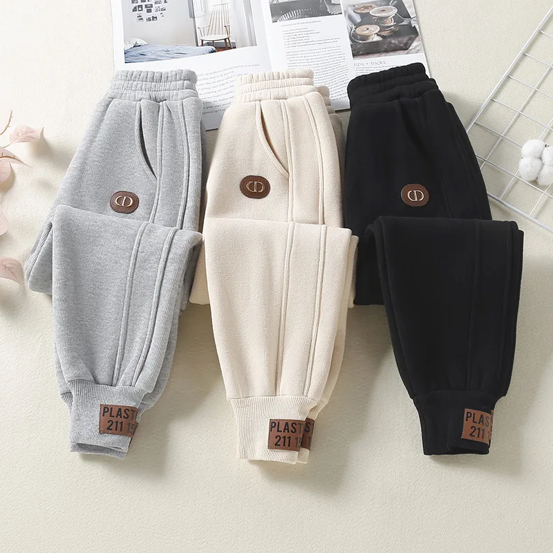 Children's Pants Winter Baby Boys Plush Fleece Warm Sweatpants Kids Elastic Waist Trousers 3-14Y Girls Sport Trousers Clothes
Children's Pants Winter Baby Boys Plush Fleece Warm Sweatpants Kids Elastic Waist Trousers 3-14Y Girls Sport Trousers Clothes