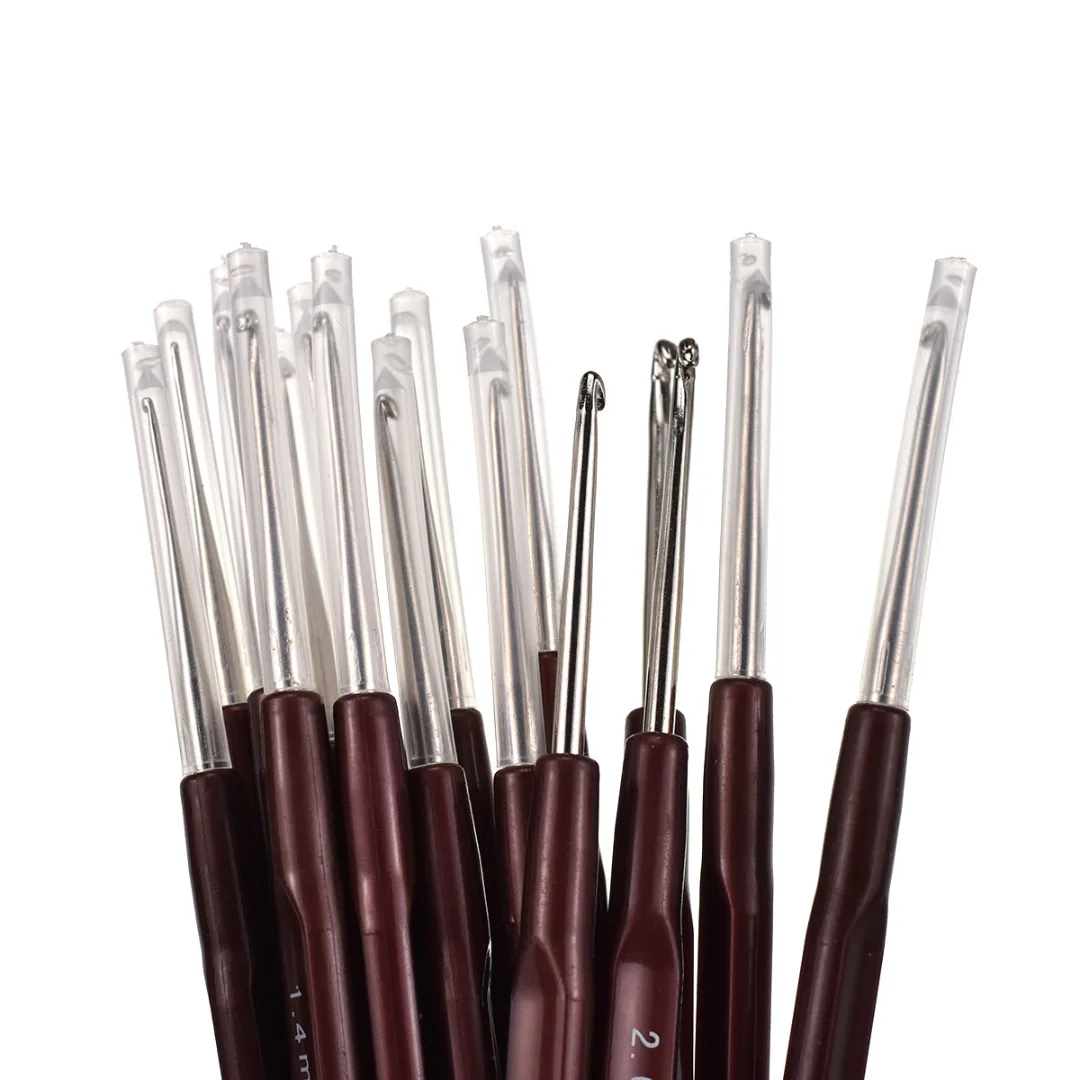 16PCS 0.5mm-2.5mm Crochet Hooks Knitting Needles Handicraft Weave Crochet Set Stitches Sewing Accessories Sweater Sewing Needles
16PCS 0.5mm-2.5mm Crochet Hooks Knitting Needles Handicraft Weave Crochet Set Stitches Sewing Accessories Sweater Sewing Needles