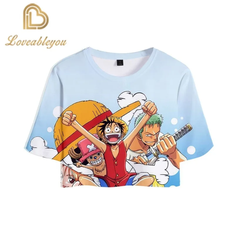 Japan Anime One Piece 3D Print Fashion Ladies Crop Top Women T Shirt Casual for Pretty Girls Short Tee Shirt
Japan Anime One Piece 3D Print Fashion Ladies Crop Top Women T Shirt Casual for Pretty Girls Short Tee Shirt