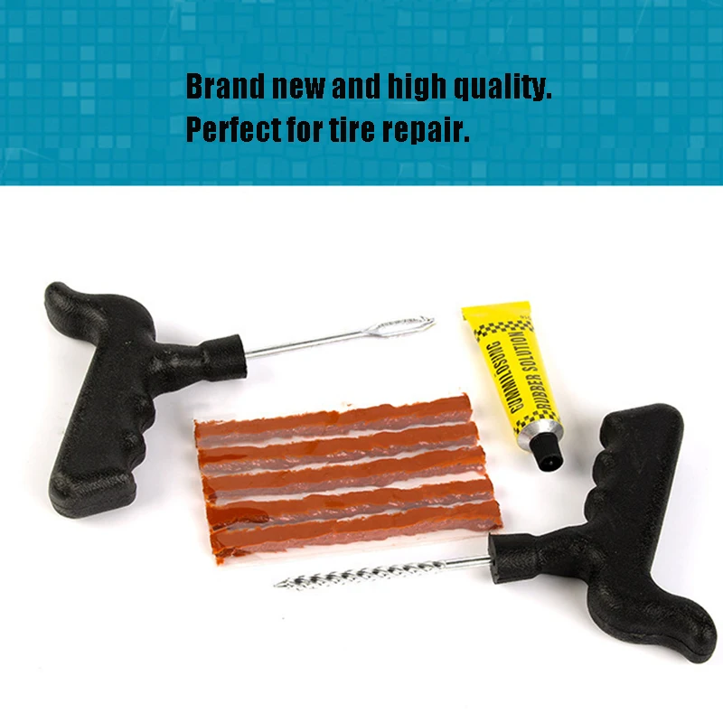 Auto Tire Repair Tool Tire Repair Kit Nail Tool Set Auto Motorcycle Bicycle Tire Quick Repair Blow Out Plug Garage Auto Parts
Auto Tire Repair Tool Tire Repair Kit Nail Tool Set Auto Motorcycle Bicycle Tire Quick Repair Blow Out Plug Garage Auto Parts