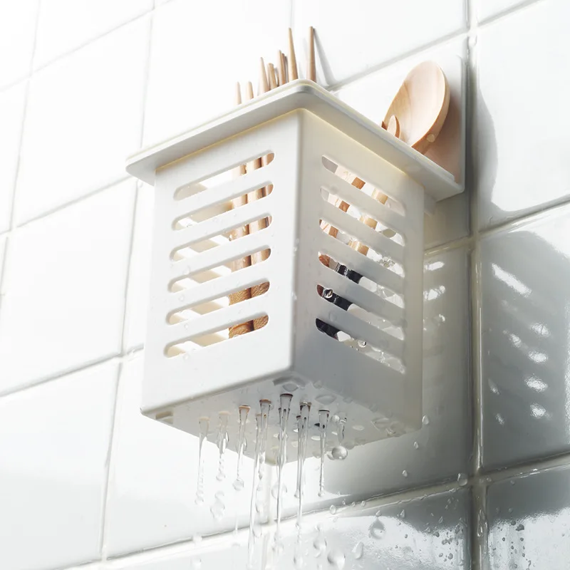 Kitchen wall hanging chopstick cage Multi-purpose kitchen utensils storage box Dual-purpose multi-function chopstick cage
Kitchen wall hanging chopstick cage Multi-purpose kitchen utensils storage box Dual-purpose multi-function chopstick cage