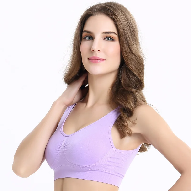 

X9024 Lady Sergury Bras No Ring Comfortable Soft Bras Vest-style Comfortable Running Yoga Large Size Bra Tops for Women