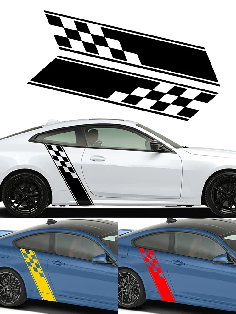 2Pcs Car Sticker Side Hood Fender Decals Sport Plaid Stickers PVC Vinyl Graphics Decor Waterproof Auto Styling Dropshipping
2Pcs Car Sticker Side Hood Fender Decals Sport Plaid Stickers PVC Vinyl Graphics Decor Waterproof Auto Styling Dropshipping