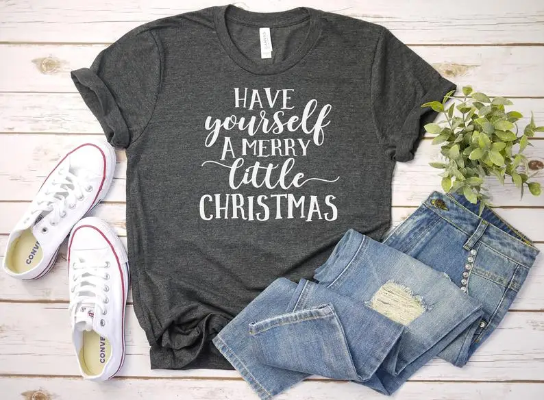Have yourself a Merry Little Christmas Shirt, Womens Christmas Tshirt for Winter, Holiday Graphic Tee Women Tshirt for Winter,
Have yourself a Merry Little Christmas Shirt, Womens Christmas Tshirt for Winter, Holiday Graphic Tee Women Tshirt for Winter,