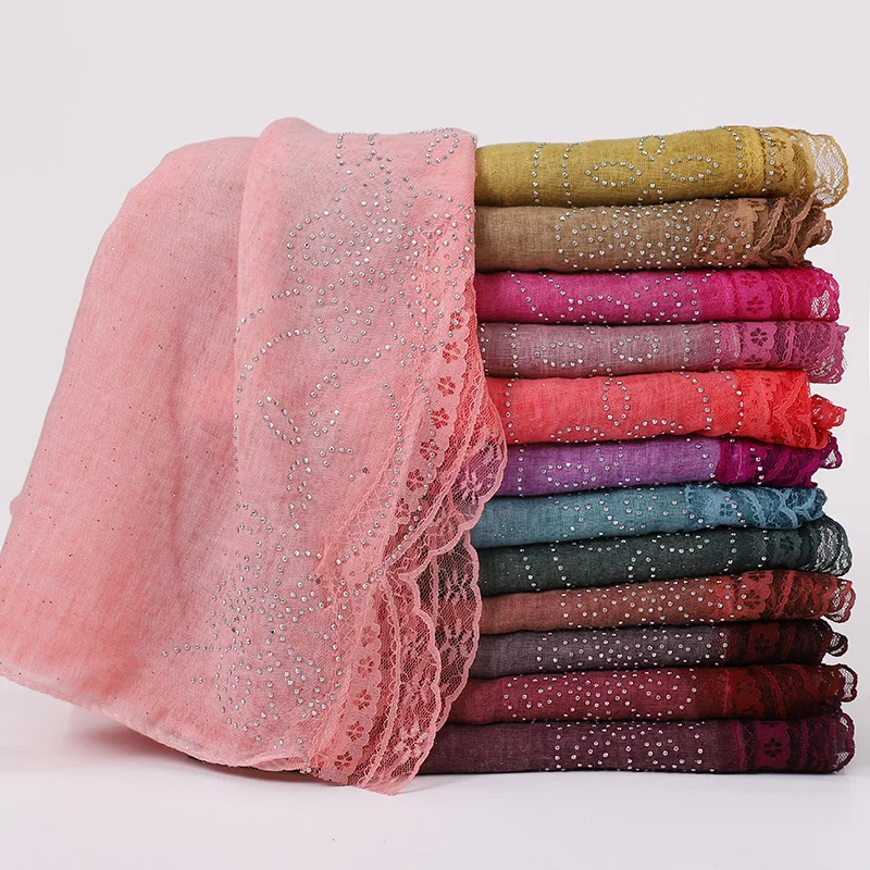 2021 Women Soft Muslim Scarf Shawls Hijab Islamic Lace Plain Wraps Headband Lady Long Scarves For Women Headscarf 
2021 Women Soft Muslim Scarf Shawls Hijab Islamic Lace Plain Wraps Headband Lady Long Scarves For Women Headscarf