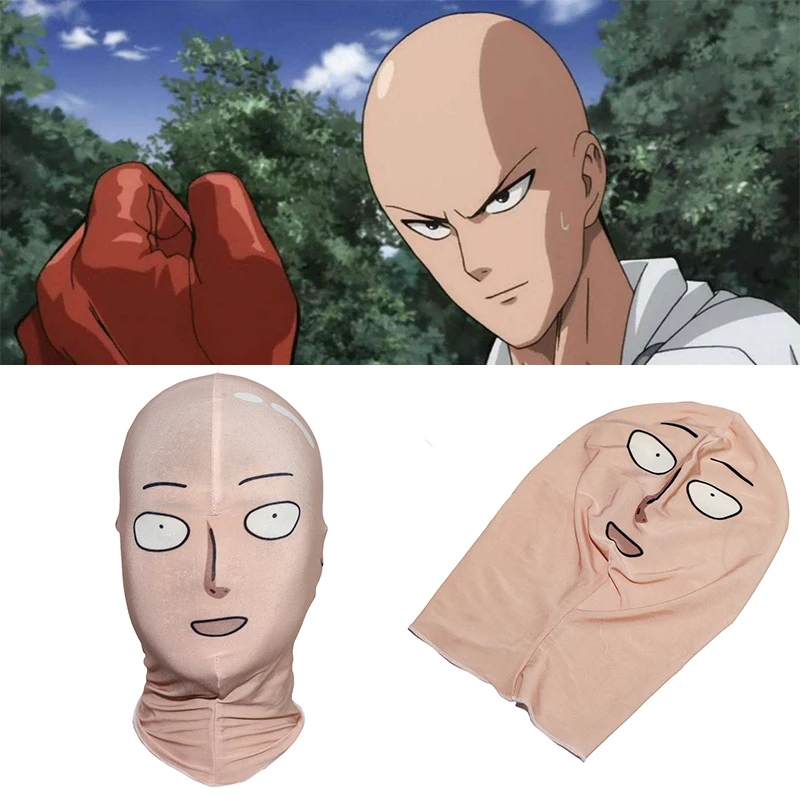 Мужская Косплей Сайтама One Punch маска для косплея мужские головные уборы костюм