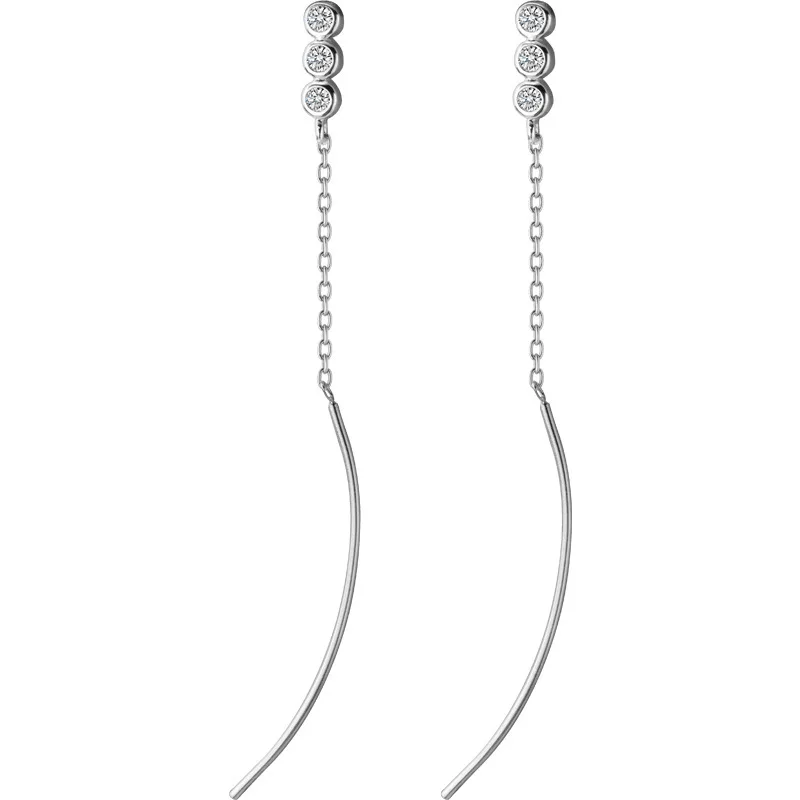 Sweet Jewelry Dangle Earrings Fashion Chain Crystal Sweet Hot Selling Silvery Plating Metal Earrings For Girl Gifts
Sweet Jewelry Dangle Earrings Fashion Chain Crystal Sweet Hot Selling Silvery Plating Metal Earrings For Girl Gifts