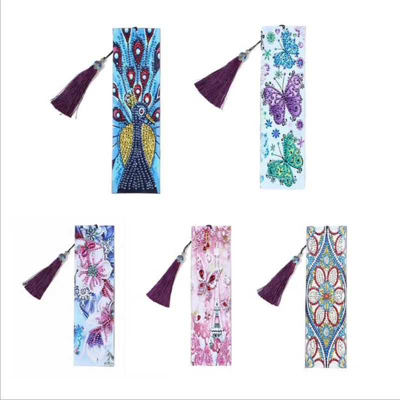 5D DIY Flower Diamond Painting Leather Bookmark Tassel Book Marks Special Shaped Diamond Embroidery Cross stitch DIY Craft Gift
5D DIY Flower Diamond Painting Leather Bookmark Tassel Book Marks Special Shaped Diamond Embroidery Cross stitch DIY Craft Gift
