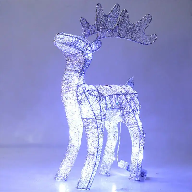 Iron Wrought Glowing Reindeer Cart Ornament Christmas Deer 40cm With LED Light Glowing Flashing Glitter Christmas Decoration
Iron Wrought Glowing Reindeer Cart Ornament Christmas Deer 40cm With LED Light Glowing Flashing Glitter Christmas Decoration