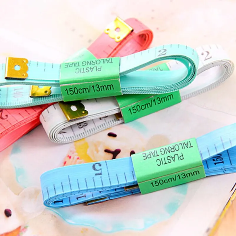 150cm Tape Tool Measuring Clothes Waist Bust Tailor'S Sewing Tools Double Sided Measure Ruler Flexible Ruler
150cm Tape Tool Measuring Clothes Waist Bust Tailor'S Sewing Tools Double Sided Measure Ruler Flexible Ruler