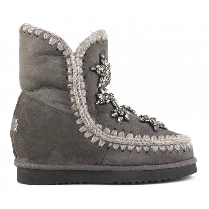 Женские зимние ботильоны из овечьей кожи, с кристаллами и звездами
Женские зимние ботильоны из овечьей кожи, с кристаллами и звездами