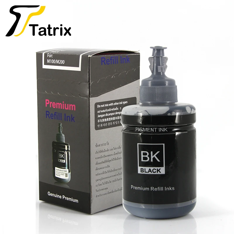 Tatrix 774 7741 T774 T7741 T859 Premium Black Color Compatible Bulk Bottle Water Based Refill Ink for Epson L605 L655 L1455
Tatrix 774 7741 T774 T7741 T859 Premium Black Color Compatible Bulk Bottle Water Based Refill Ink for Epson L605 L655 L1455
