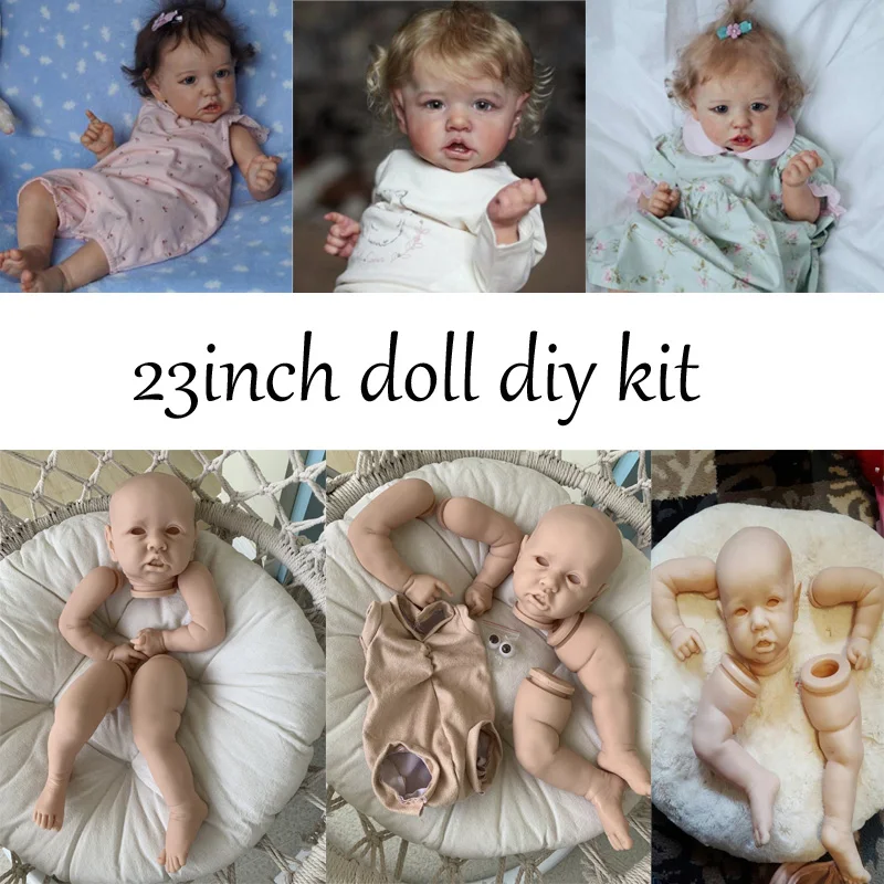 Bebe Reborn 22 Inches Reborn Doll Kit Newborn Baby Vinyl Lifelike Soft Unpainted Unfinished Doll Parts DIY Blank Doll Kit
Bebe Reborn 22 Inches Reborn Doll Kit Newborn Baby Vinyl Lifelike Soft Unpainted Unfinished Doll Parts DIY Blank Doll Kit