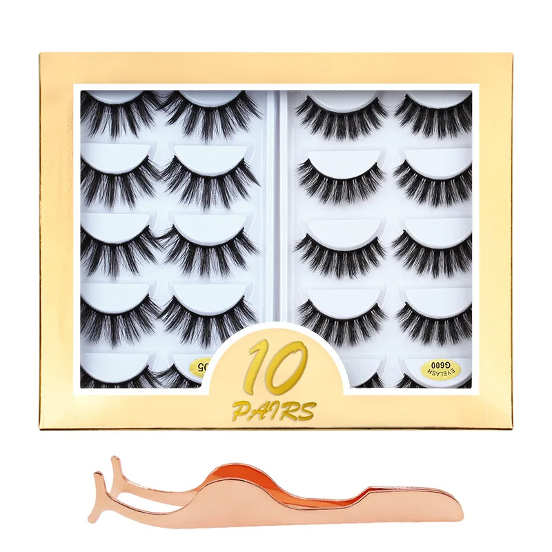 New 10 pairs of 3D mink natural false eyelashes dramatic fluffy thick cross reusable eyelash makeup tool
New 10 pairs of 3D mink natural false eyelashes dramatic fluffy thick cross reusable eyelash makeup tool