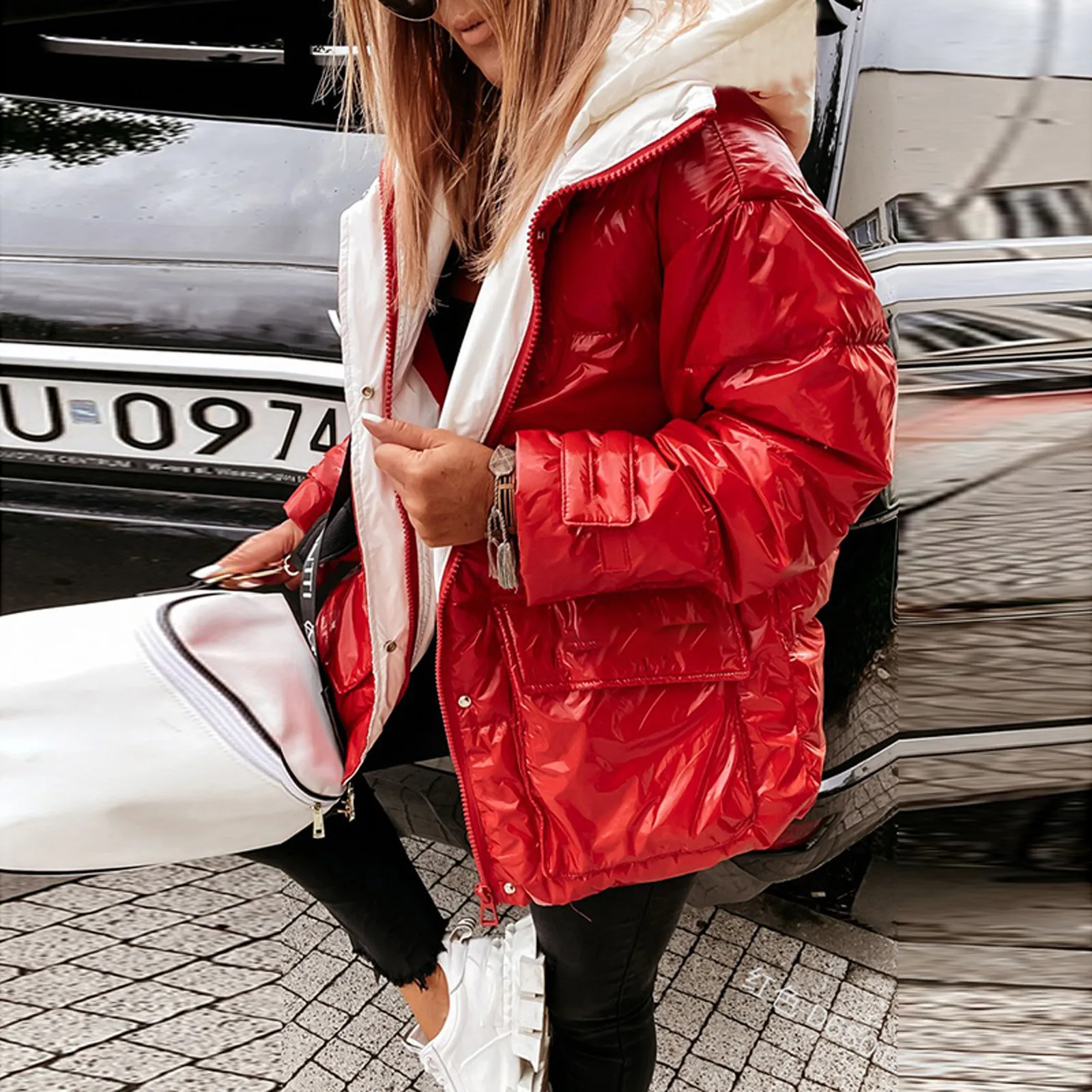 Women's Winter Parkas Casual Zipper Fly Long Sleeve Puffer Coat With Hood Outwear Thick Warm Coat Down Jackets casaco feminino 
Women's Winter Parkas Casual Zipper Fly Long Sleeve Puffer Coat With Hood Outwear Thick Warm Coat Down Jackets casaco feminino