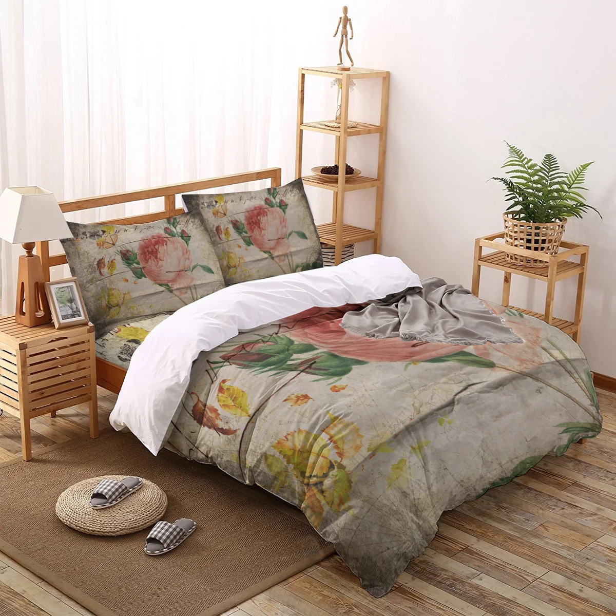 Rose Butterfly Retro Bedding Set For Home Duvet Cover Set Bedclothes Bed Linens Sheet Queen King Size Qulit Covers
Rose Butterfly Retro Bedding Set For Home Duvet Cover Set Bedclothes Bed Linens Sheet Queen King Size Qulit Covers