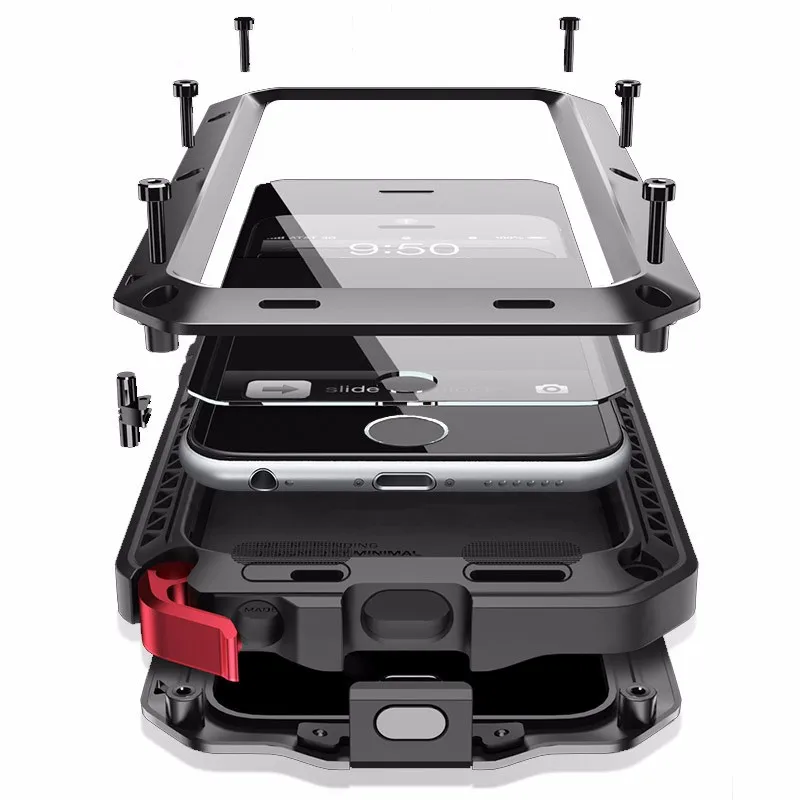 Heavy Duty Protection Doom Armor Metal Aluminum Phone Case for iPhone 12 12Pro 11 Pro XR XS MAX 7 8 Plus X Shockproof Cover
Heavy Duty Protection Doom Armor Metal Aluminum Phone Case for iPhone 12 12Pro 11 Pro XR XS MAX 7 8 Plus X Shockproof Cover