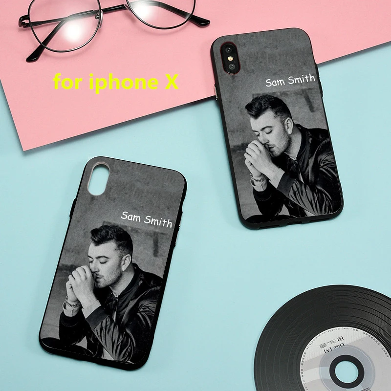 

British singer Sam Smith black TPU Case phone For iphone 11 SE X 7 XS XR XSMA 11Pro 11ProMax cartoon Cover