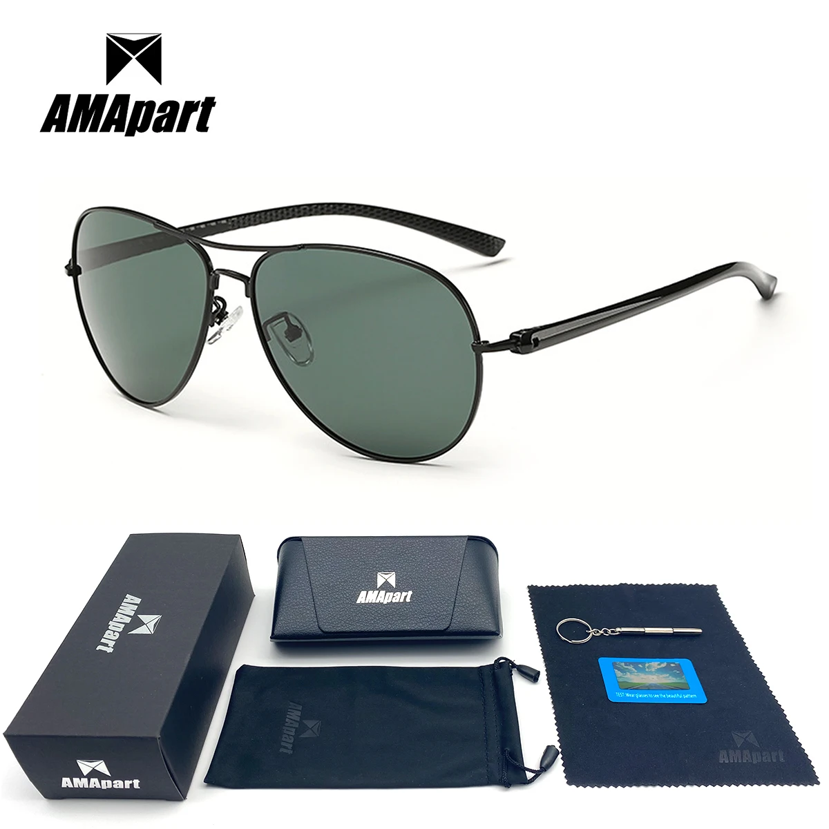 AMApart High Quality Polarized Sunglasses For Men Women Driving Fishing Sports Outdoors UV400 Protection Anti-Glare
AMApart High Quality Polarized Sunglasses For Men Women Driving Fishing Sports Outdoors UV400 Protection Anti-Glare