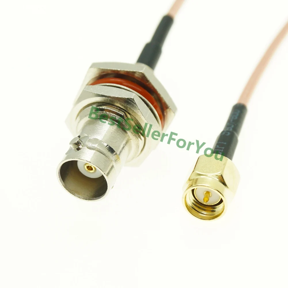 New Connector BNC Female Jack Bulkhead To SMA Male SMA Plug RF Coaxial Jumper Pigtail Cable RG316
New Connector BNC Female Jack Bulkhead To SMA Male SMA Plug RF Coaxial Jumper Pigtail Cable RG316